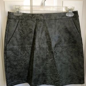 LF Mint Vanilla Leather Skirt